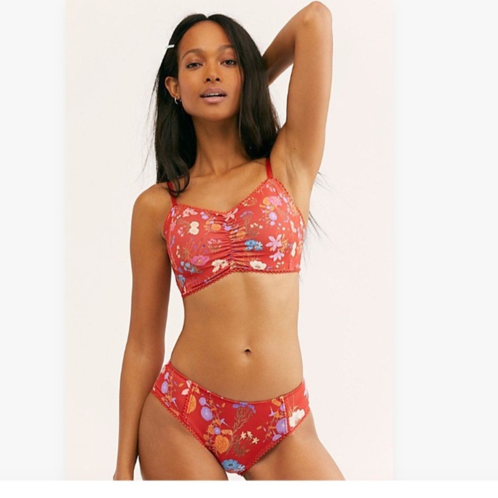 Like New Spell Wild Bloom Bralette Red